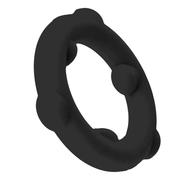 SPINNER Liquid Silicone Cockring - Black