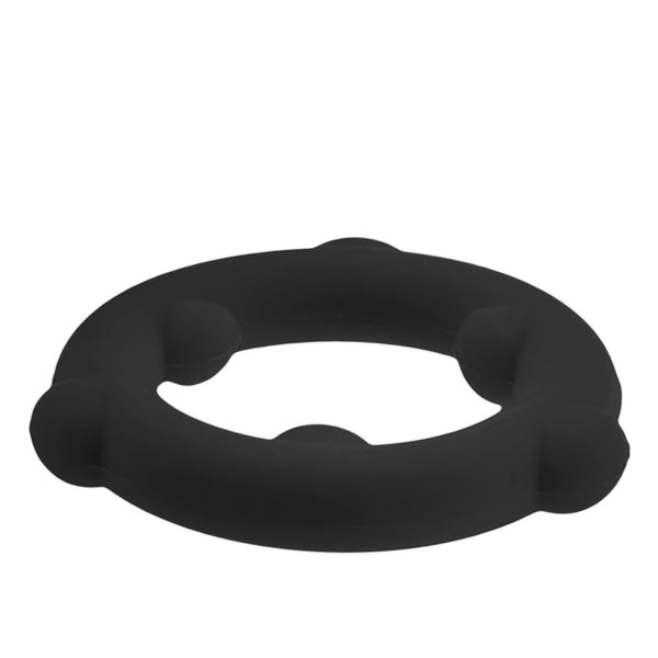 SPINNER Liquid Silicone Cockring - Black