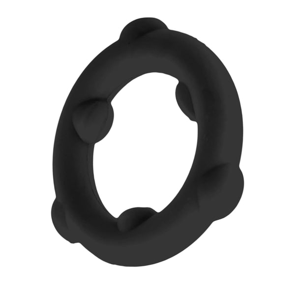 SPINNER Liquid Silicone Cockring - Black