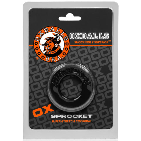 SPROCKET flexTPR™ Super-Stretch Cockring - Black