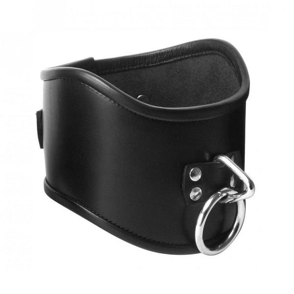 STRICT LEATHER Leather Locking Posture Collar (3 Sizes Available) - Extreme Toyz Singapore - https://extremetoyz.com.sg - Sex Toys and Lingerie Online Store - Bondage Gear / Vibrators / Electrosex Toys / Wireless Remote Control Vibes / Sexy Lingerie and Role Play / BDSM / Dungeon Furnitures / Dildos and Strap Ons  / Anal and Prostate Massagers / Anal Douche and Cleaning Aide / Delay Sprays and Gels / Lubricants and more...