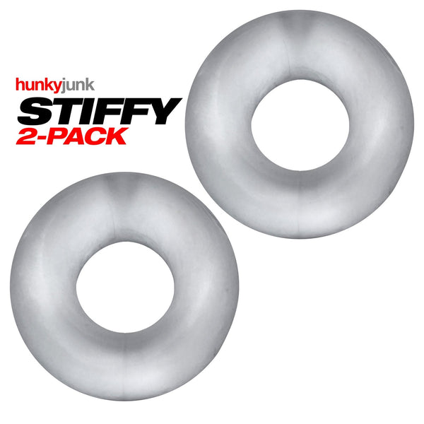 STIFFY 2-Pack Bulge Rings - Clear Ice