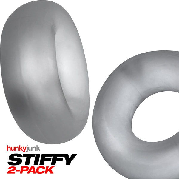 STIFFY 2-Pack Bulge Rings - Clear Ice