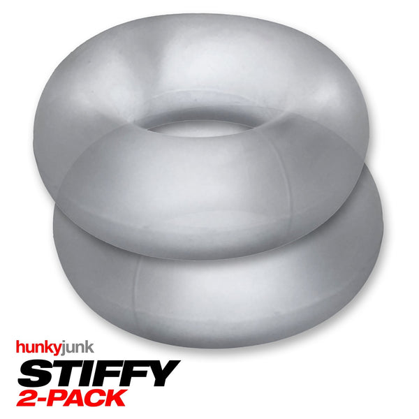 STIFFY 2-Pack Bulge Rings - Clear Ice