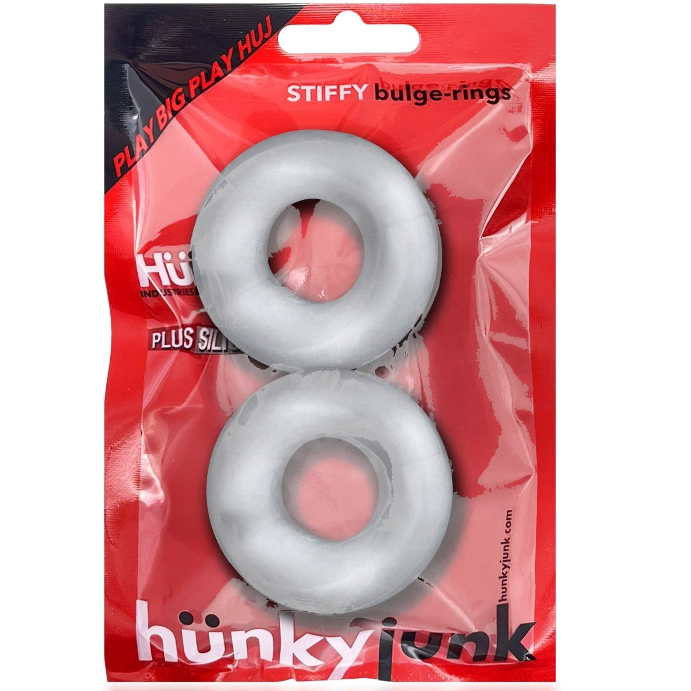 STIFFY 2-Pack Bulge Rings - Clear Ice