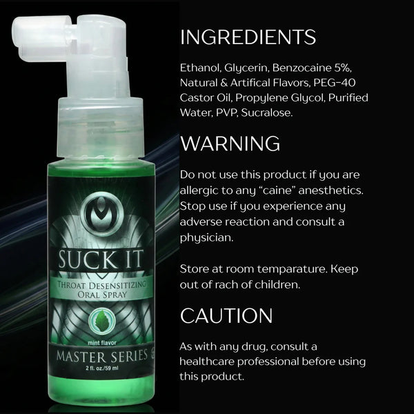 Suck It Throat Desensitizing Oral Sex Spray 2 oz.