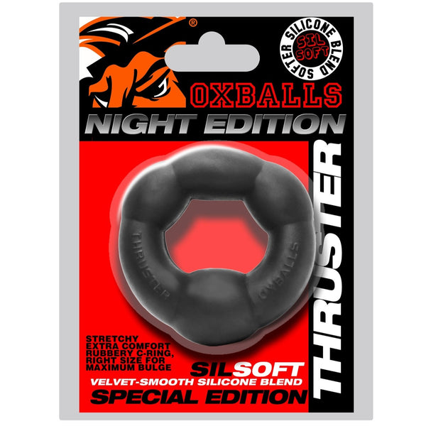 THRUSTER SILSOFT Max-Size Tri-Humped Cockring - Special Edition