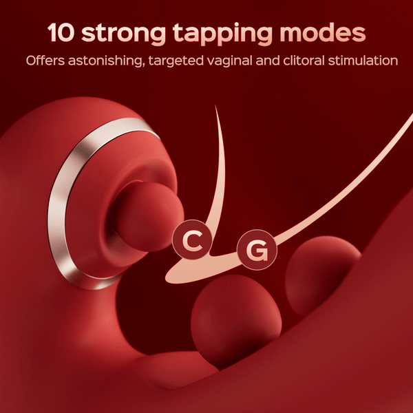 TICKLER Wiggling G-Spot Vibrator & Tapping Clitoral Stimulator