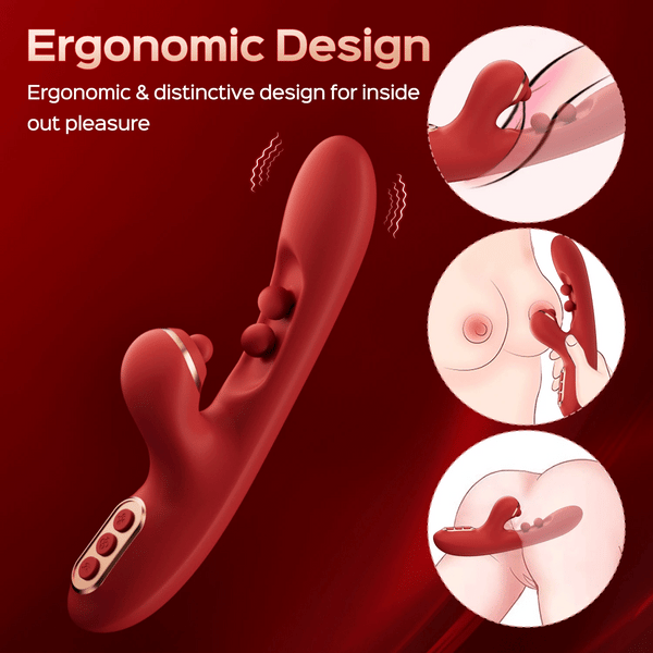 TICKLER Wiggling G-Spot Vibrator & Tapping Clitoral Stimulator