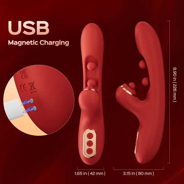 TICKLER Wiggling G-Spot Vibrator & Tapping Clitoral Stimulator