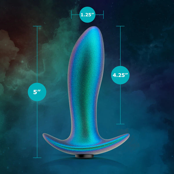 Anal Adventures Matrix The Voyager Platinum-Cured Rechargeable Vibrating Anal Plug With AnchorTech™ Base - Neptune Teal
