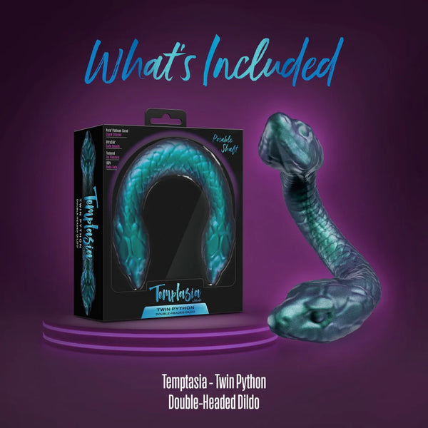 Temptasia Twin Python Silicone Double-Ended Dildo