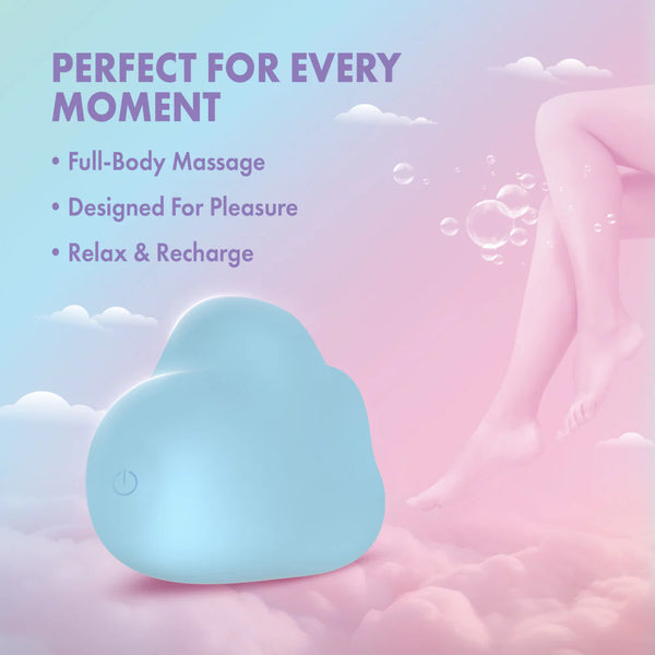 Play With Me Cuddle Cloud Handheld Rechargeable Clitoral Vibrator With Sensual Pleasure Nubs