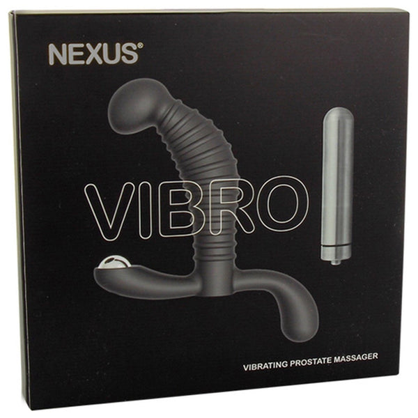 Vibro Prostate Massager with Rechargeable Stainless Steel Bullet
