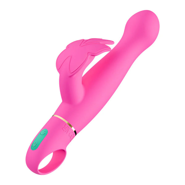 Aria Naughty AF Rumble Tech™ Rechargeable G-Spot & Clitoris Silicone Vibrator