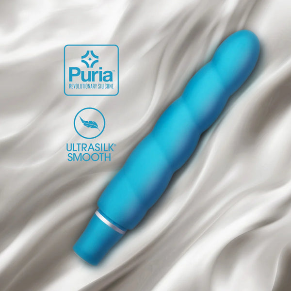 Luxe Anastasia Platinum-Cured Silicone Vibrator - Aqua
