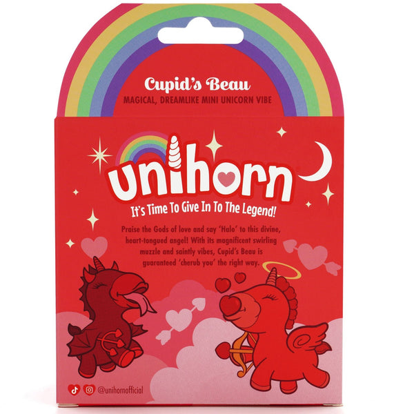 Unihorn Cupid's Beau Swirling Heart-Tongued Rechargeable Clitoral Vibrator