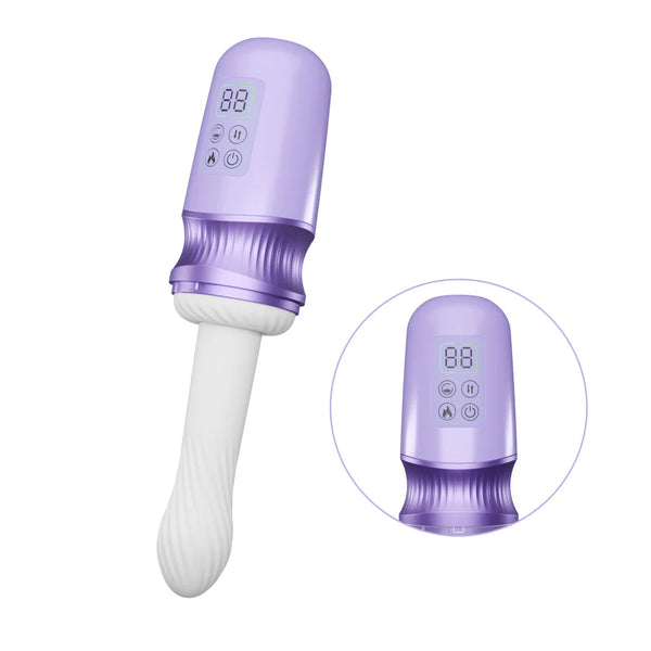 Temptasia Violet Vixen Thrusting Vibrating Dildo with Warming Technology