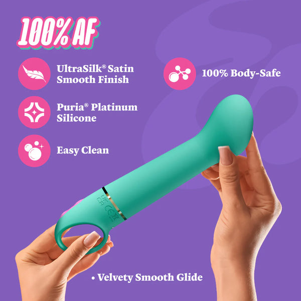 Aria Flirty AF Rumble Tech™ G-Spot Rechargeable Silicone Vibrator