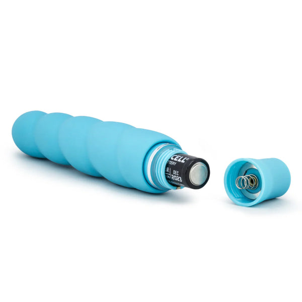 Luxe Anastasia Platinum-Cured Silicone Vibrator - Aqua