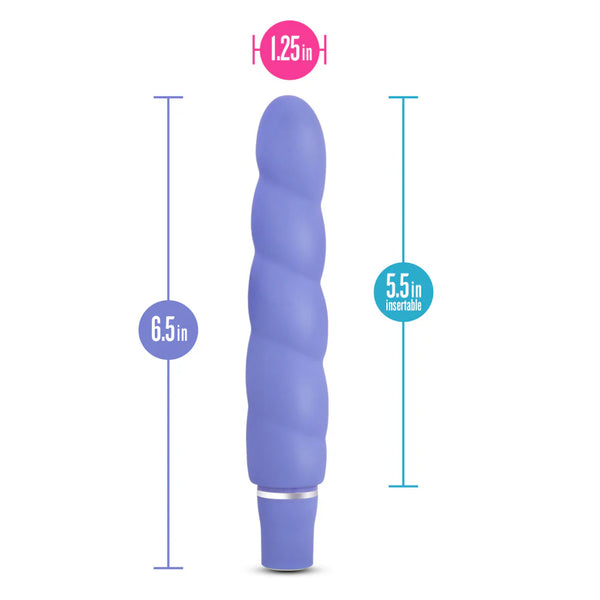 Luxe Anastasia Platinum-Cured Silicone Vibrator - Periwinkle