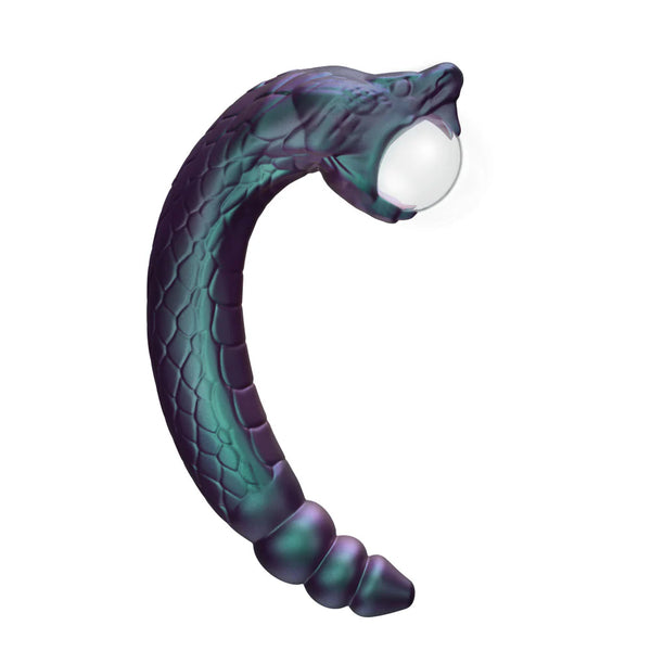 Temptasia Rattle Snake Rechargeable Dual Ended Vibrator with Mystical Plasma Globe