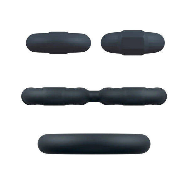 Performance Plus Throttle Platinum-Cured Silicone 3 Piece Cock Ring & Ball Stretcher Set