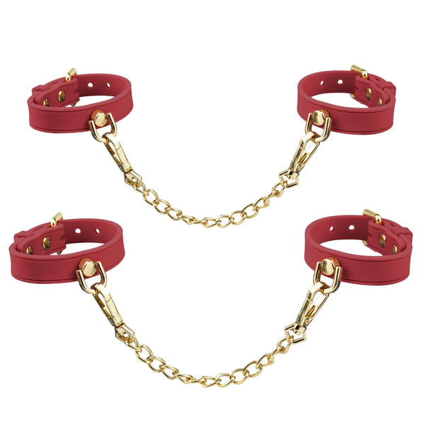 Temptasia Ardor Silicone Wrist & Ankle Restraints - Red
