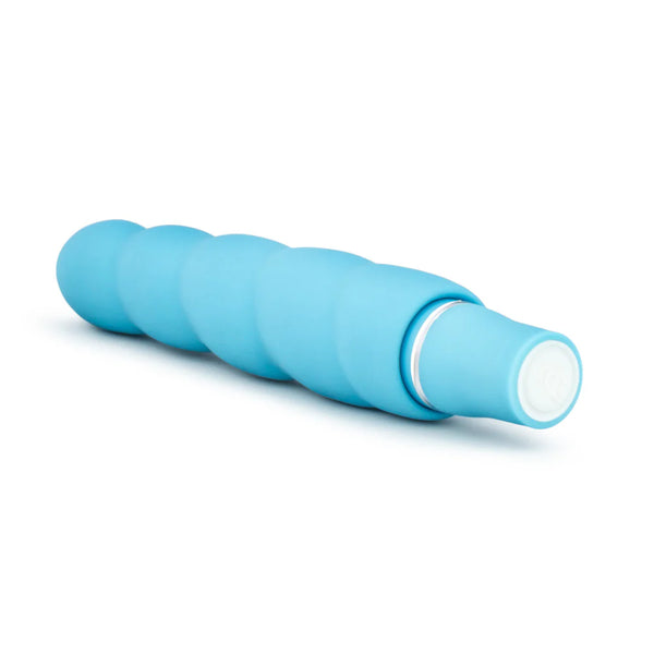 Luxe Anastasia Platinum-Cured Silicone Vibrator - Aqua