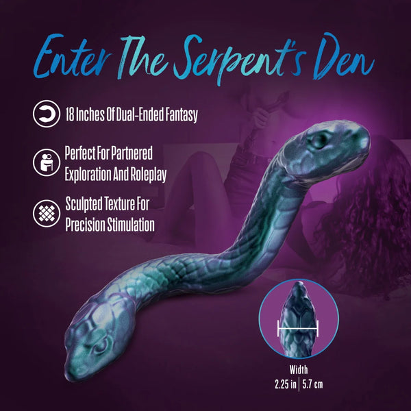 Temptasia Twin Python Silicone Double-Ended Dildo