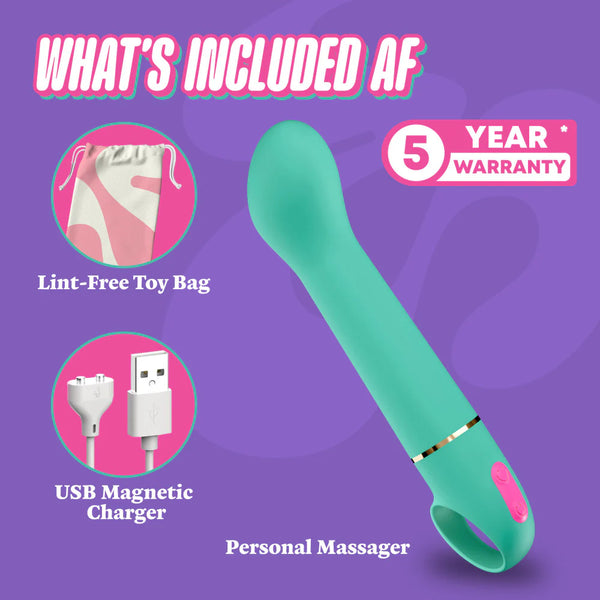 Aria Flirty AF Rumble Tech™ G-Spot Rechargeable Silicone Vibrator
