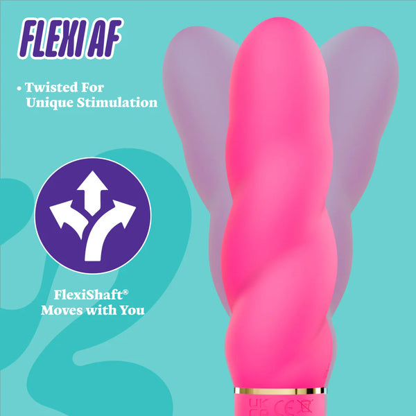 Aria Amazing AF Rumble Tech™ Spiral G-Spot Rechargeable Silicone Vibrator