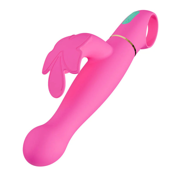 Aria Naughty AF Rumble Tech™ Rechargeable G-Spot & Clitoris Silicone Vibrator