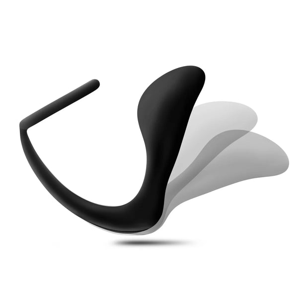 Anal Adventures Platinum Silicone Cock Ring Plug