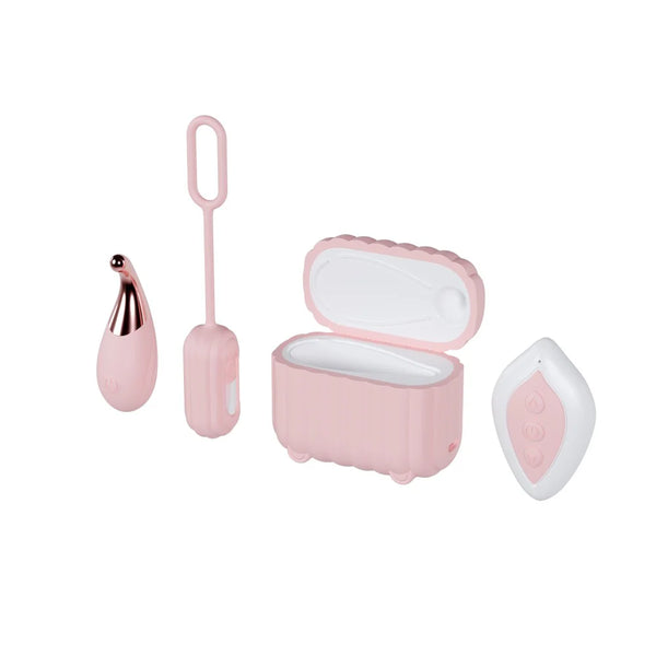 Play With Me Wanderlust 4 Piece Remote Control Vibrator Set with Charging Case