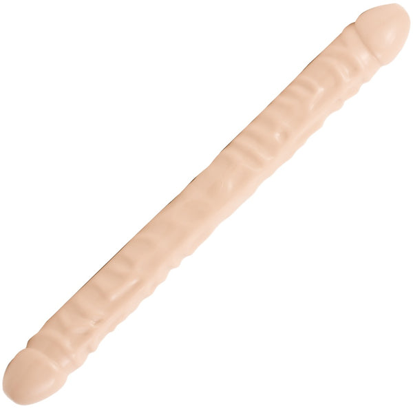 Doc Johnson Double Header 18" Veined Dong (2 Colours Available) - Extreme Toyz Singapore - https://extremetoyz.com.sg - Sex Toys and Lingerie Online Store