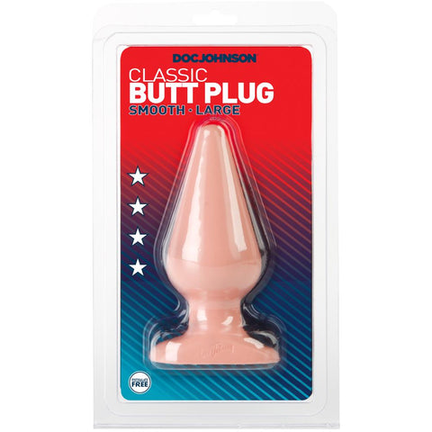 Doc Johnson Classic Large Butt Plug Smooth - Extreme Toyz Singapore - https://extremetoyz.com.sg - Sex Toys and Lingerie Online Store