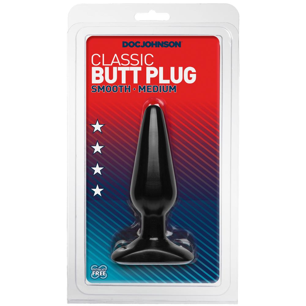 Butt Plugs Smooth Classic Medium - Black