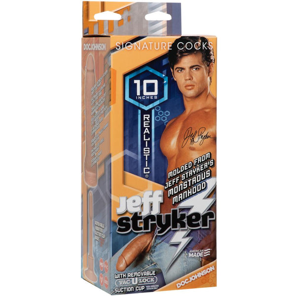 Doc Johnson Signature Cocks - Jeff Stryker Realistic Cock w/ Removable Vac-U-Lock Suction Cup -  Extreme Toyz Singapore - https://extremetoyz.com.sg - Sex Toys and Lingerie Online Store