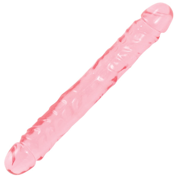 Doc Johnson Crystal Jellies 12" Jr. Double Dong - Extreme Toyz Singapore - https://extremetoyz.com.sg - Sex Toys and Lingerie Online Store
