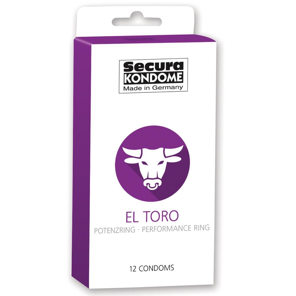 Secura Kondome El Toro Performance Ring Condoms - 12/24/100 Pack - Extreme Toyz Singapore - https://extremetoyz.com.sg - Sex Toys and Lingerie Online Store