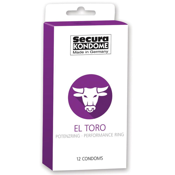 Secura Kondome El Toro Performance Ring Condoms - 12/24/100 Pack - Extreme Toyz Singapore - https://extremetoyz.com.sg - Sex Toys and Lingerie Online Store