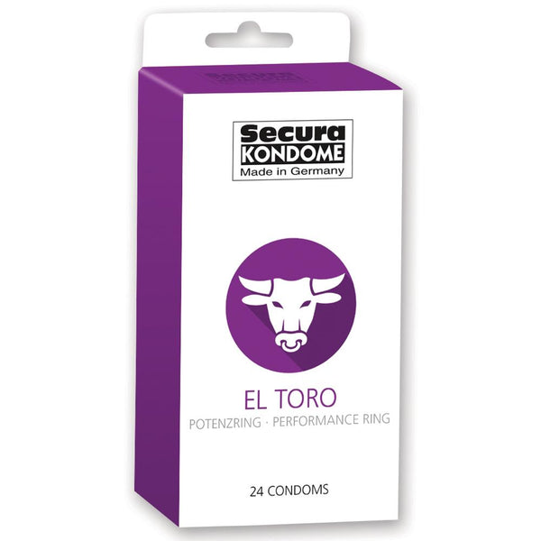 Secura Kondome El Toro Performance Ring Condoms - 12/24/100 Pack - Extreme Toyz Singapore - https://extremetoyz.com.sg - Sex Toys and Lingerie Online Store