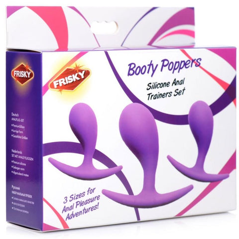 Frisky Booty Poppers Silicone Anal Trainer Set - Extreme Toyz Singapore - https://extremetoyz.com.sg - Sex Toys and Lingerie Online Store