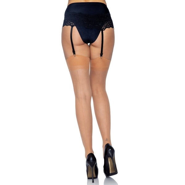 Leg Avenue Lynn Sheer Backseam Stockings (2 Colours Available) - Extreme Toyz Singapore - https://extremetoyz.com.sg - Sex Toys and Lingerie Online Store