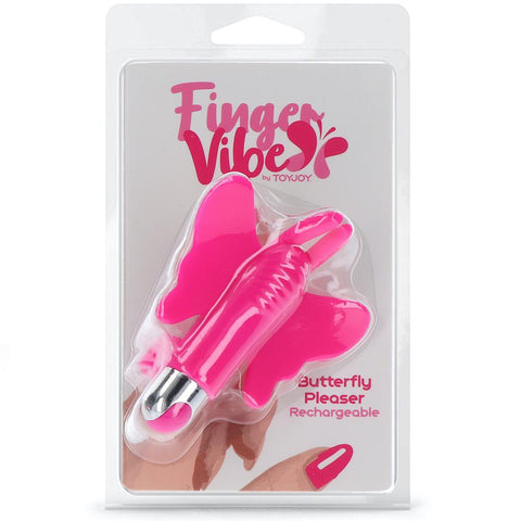ToyJoy Finger Vibes Butterfly Pleaser Rechargeable Finger Vibrator - Extreme Toyz Singapore - https://extremetoyz.com.sg - Sex Toys and Lingerie Online Store