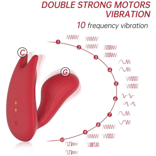 Magic Motion Umi Smart Wearable App Controlled Rechargeable Dual Motor Vibrator - Extreme Toyz Singapore - https://extremetoyz.com.sg - Sex Toys and Lingerie Online Store