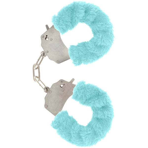 ToyJoy Furry Fun Cuffs - Blue - Extreme Toyz Singapore - https://extremetoyz.com.sg - Sex Toys and Lingerie Online Store