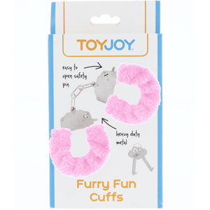 ToyJoy Furry Fun Cuffs - Pink - Extreme Toyz Singapore - https://extremetoyz.com.sg - Sex Toys and Lingerie Online Store