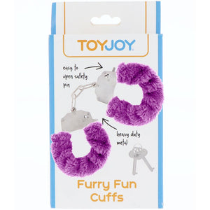 ToyJoy Furry Fun Cuffs - Purple - Extreme Toyz Singapore - https://extremetoyz.com.sg - Sex Toys and Lingerie Online Store